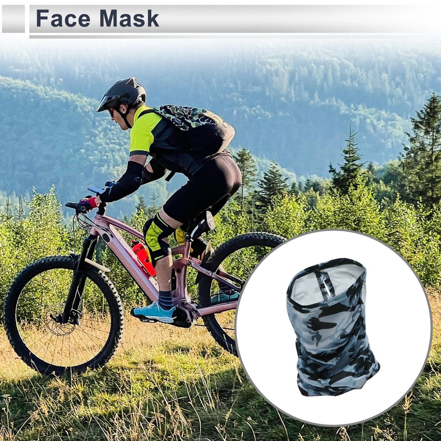 Half Pack UV Face Shield for Universal Fit (Breathable, Light Gray)