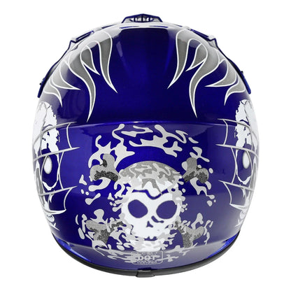 Youth ATV Helmet Goggles Gloves for Kids Motocross Dirt Bike Skull DOT US