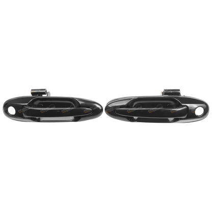 Set of 2 Black Front Outer Door Handles for Landcruiser 100 105 Series (1998–2007)