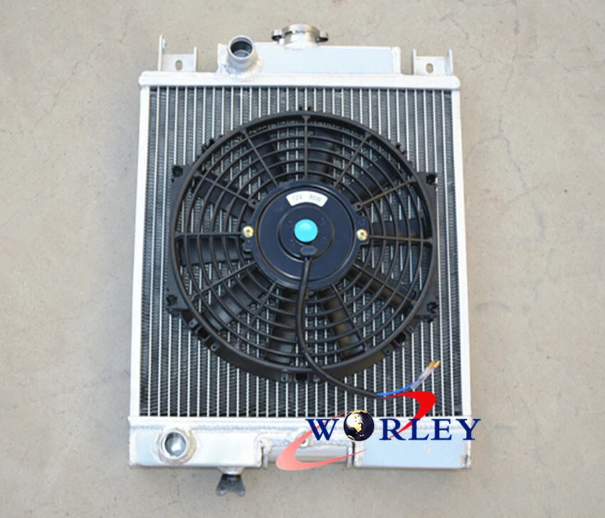 Aluminium Radiator & 12" Fan for Suzuki Swift GTI (1989–1994)