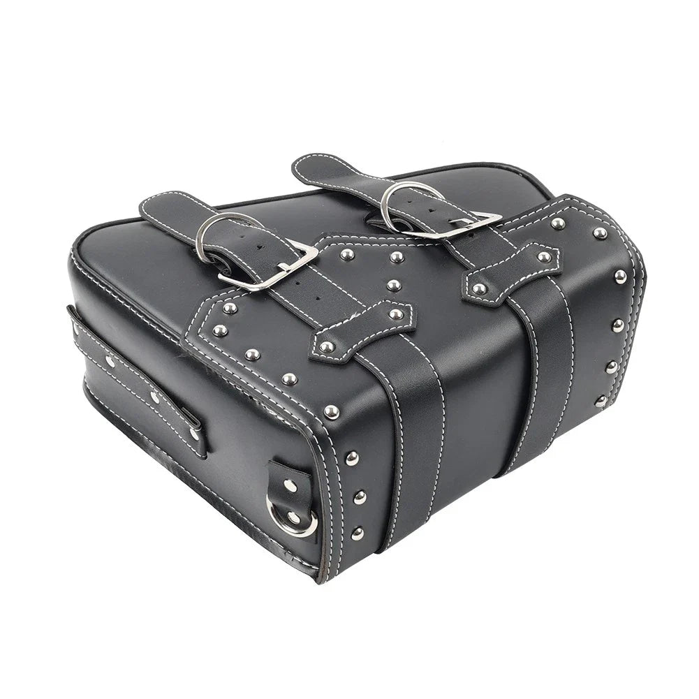Universal Motorcycle Saddle Bag Luggage Tool Bag Left Side Black
