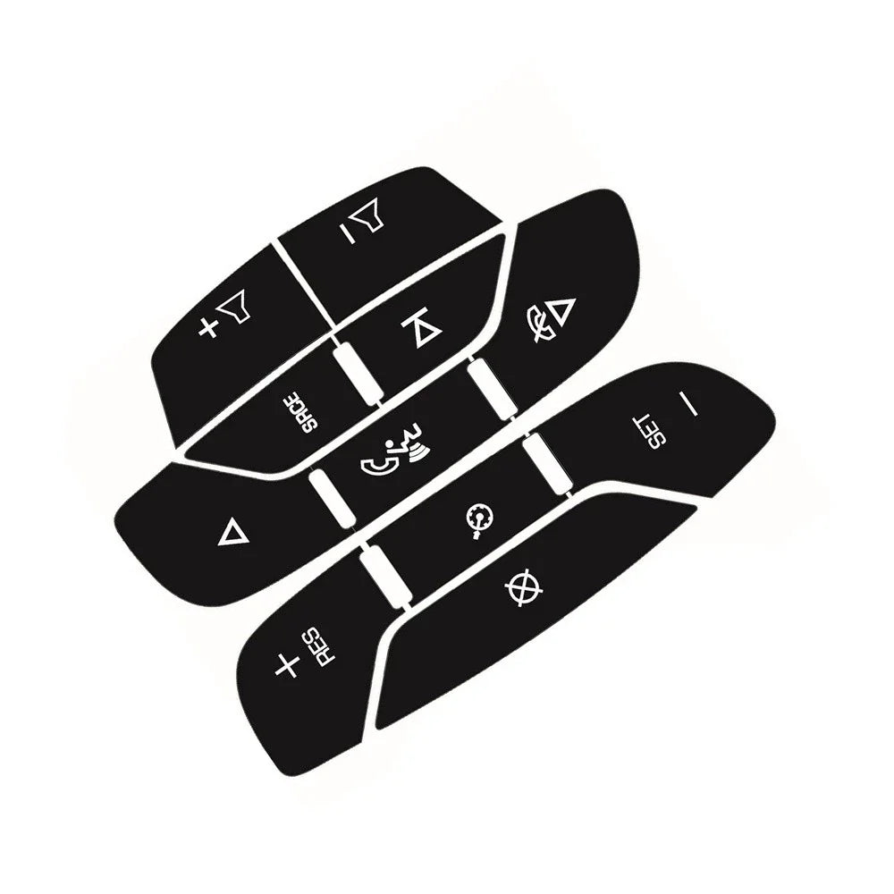 Steering Wheel Navigation Radio Button Sticker Decal for Chevy Silverado 1500