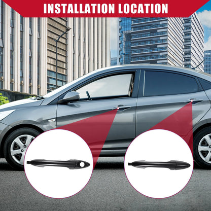 Set of 2 Door Handles for Hyundai Accent (2010–2017) 82651-1R000/82661-1R000