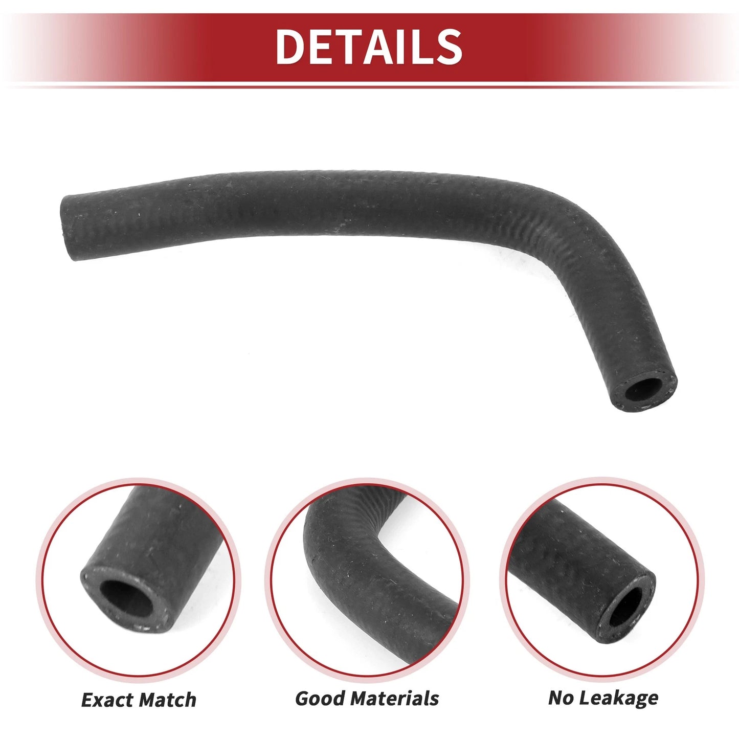 Heater Hose for Nissan Maxima (2000–2001) No. 140562Y001 Rubber Black