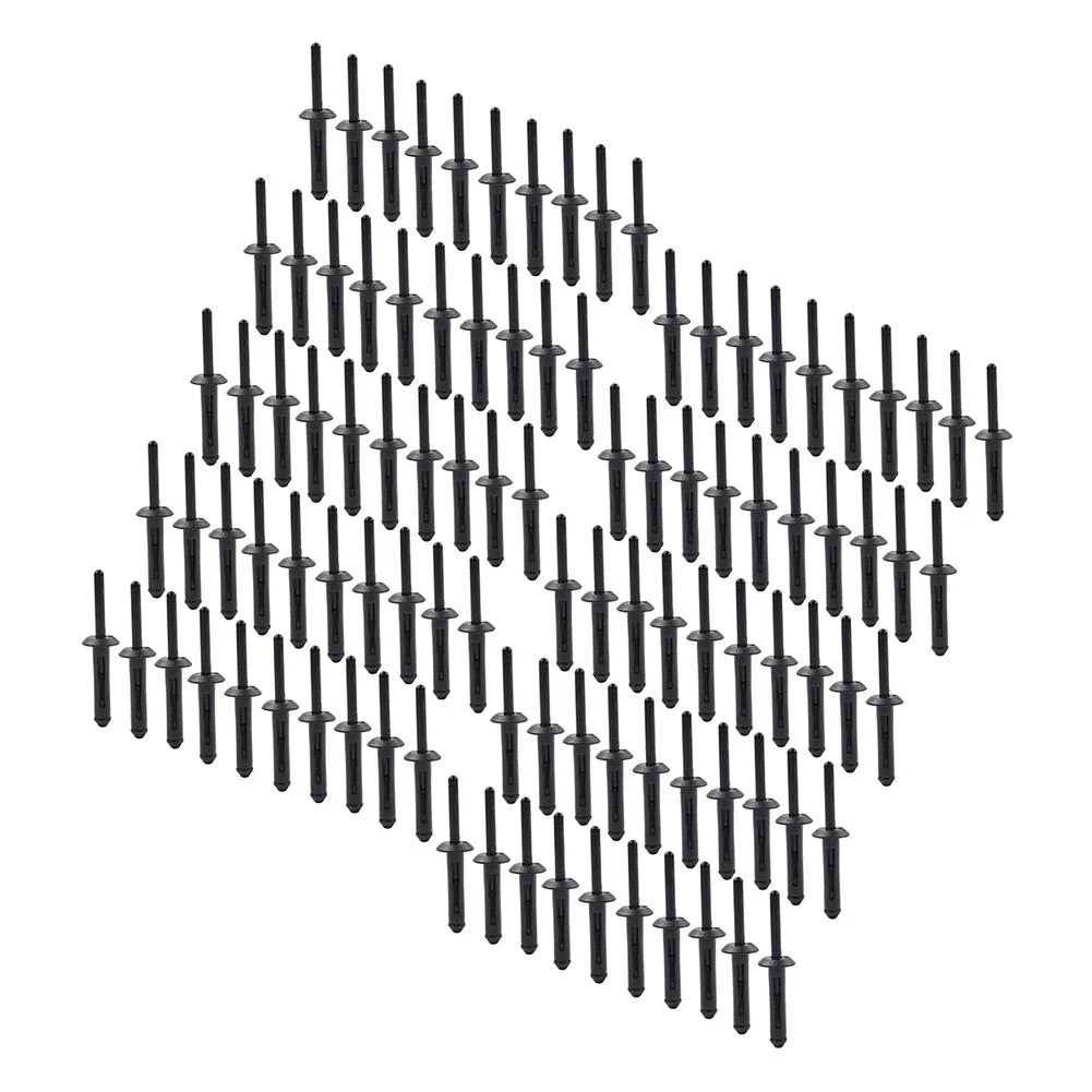 100Pc 1/4" Hole Flare Bumper Rivet Clips for Chrysler Jeep (2007-2018)