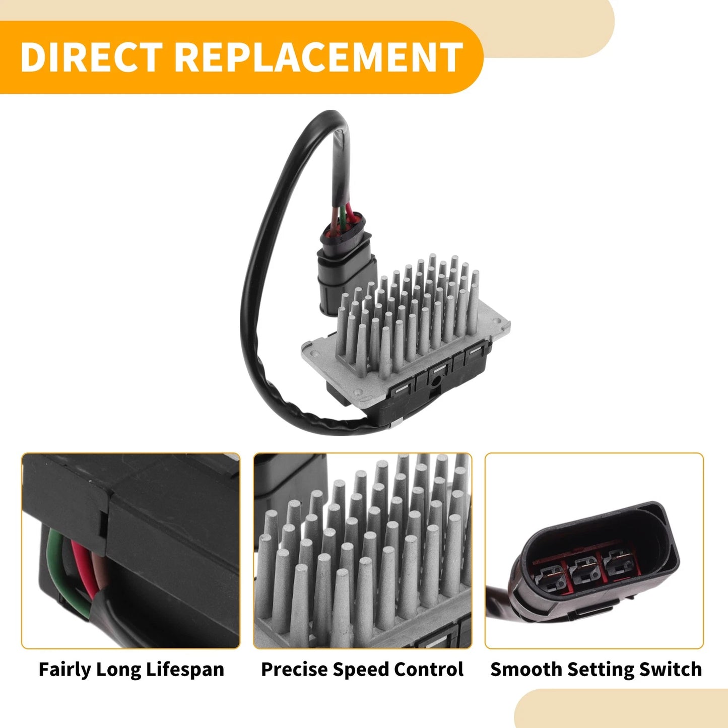 HVAC Blower Motor Resistor No. 3D0907521A for Volkswagen Phaeton (2004–2006)