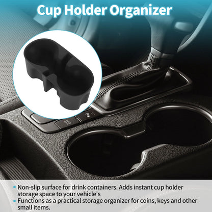 Center Console Cup Holder Organizer for Chevy Colorado (2023–2026) ABS Black