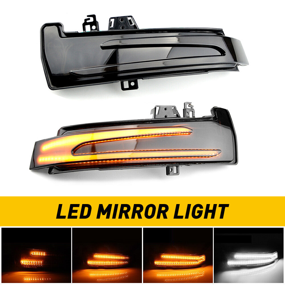 2X Sequential LED Side Mirror Turn Signal Light for Mercedes Benz Class