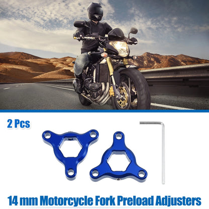 2X Fork Preload Adjusters for Motorcycle (Universal)