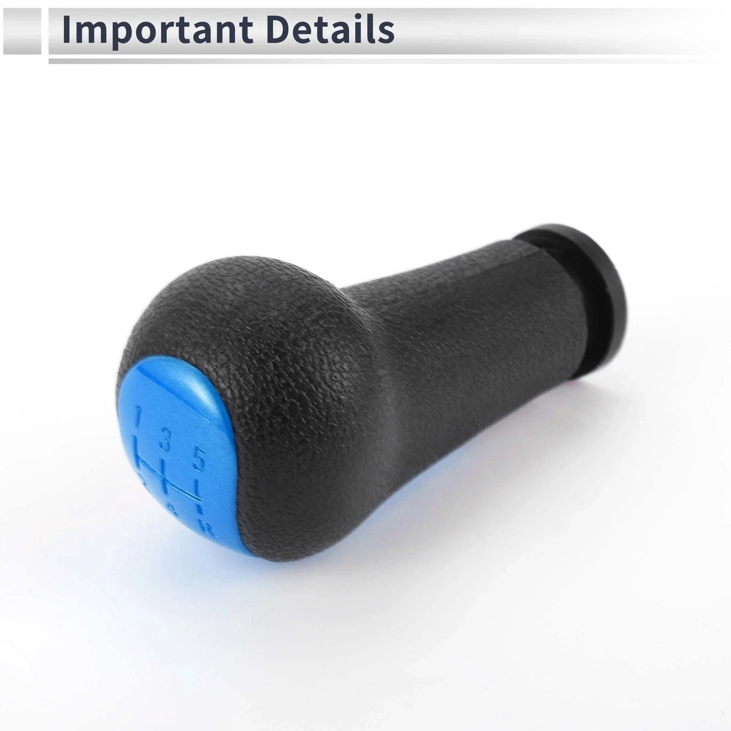 5 Speed Shift Knob for Chevrolet Spark Plastic Shifter Knob Blue Black