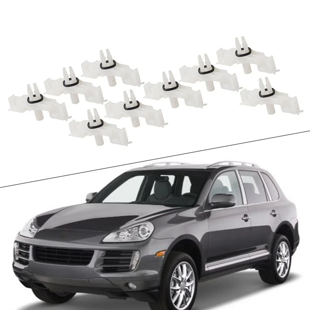 10 x Door Sill Scuff Plate Clips for Porsche Cayenne (2003-2010)