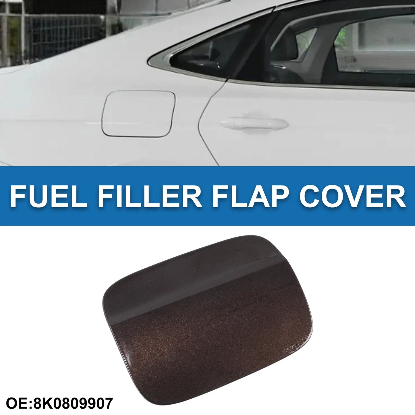 Fuel Tank Door Cap for Audi A4 (2009–2016) No. 8K0809907 Brown