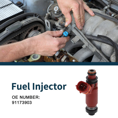 Fuel Injector No. 91173903 for Chevy Metro LSi 1.3 (1998–2001) 1 Pc Red