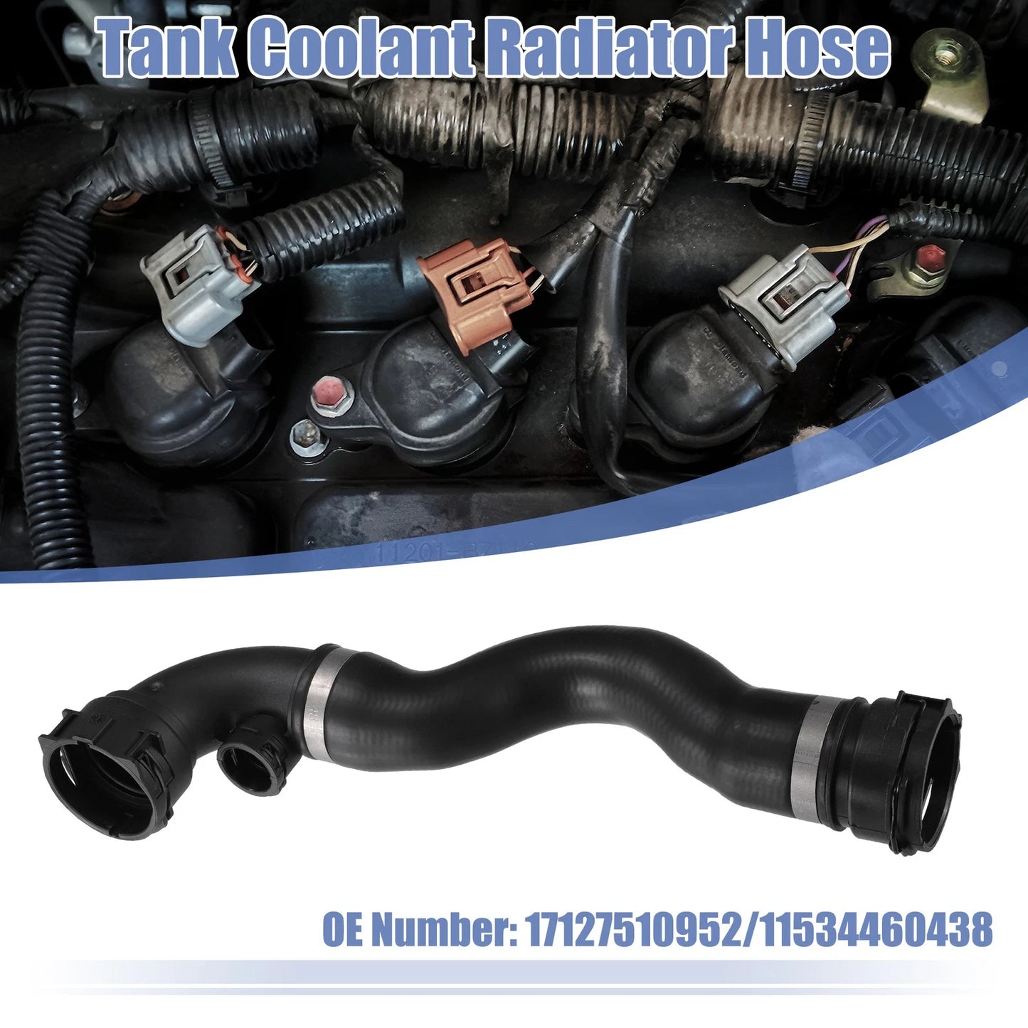Heater Hose Radiator Expansion Tank Pipe for BMW 3 Series (No. 17127510952)