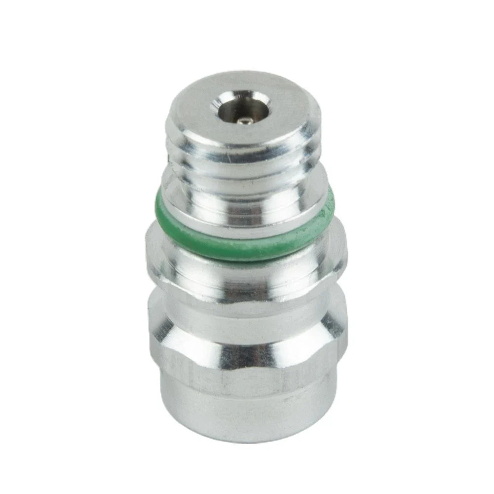 1pc A/C Service-Valve High Side R-134a Port Adapter With Replaceable Valve Cores for Vehicle