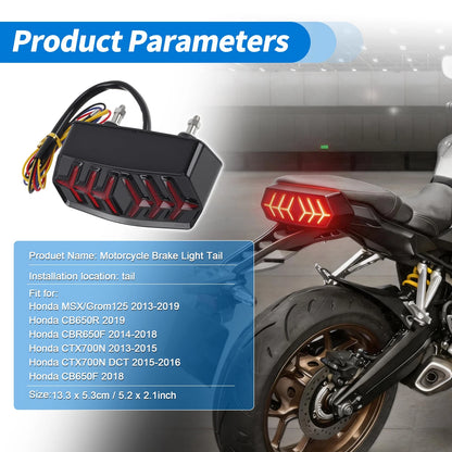 LED Motorcycle Tail Light for Honda MSX/Grom125 (2013–2023)