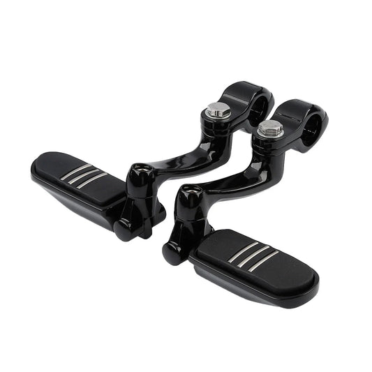 1-1/4 in Highway Engine Guard 360 Adjustable Footpegs for Harley Touring