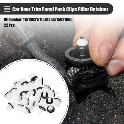 25 Pcs Door Trim Panel Push Clips Retainer for Chevrolet (No.11519031)