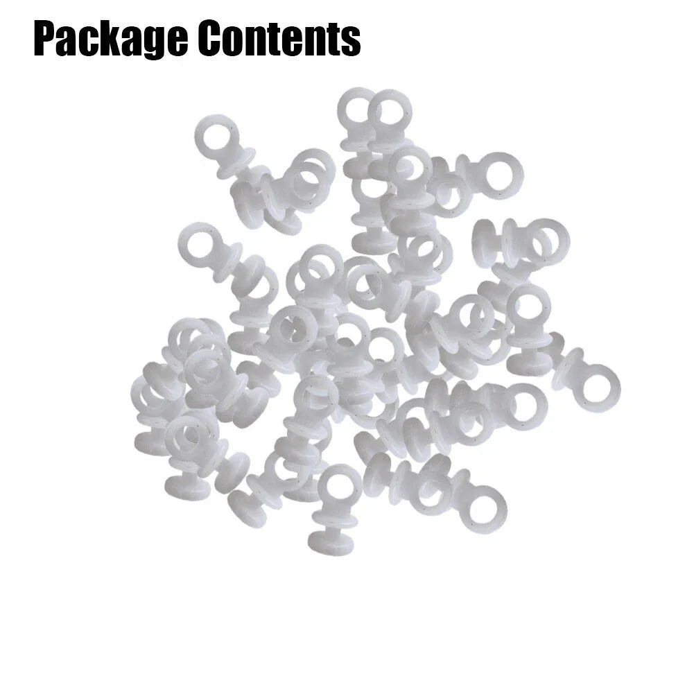 50x Curtain Track Hooks Runner for Camper Van Motorhome Caravan Boat
