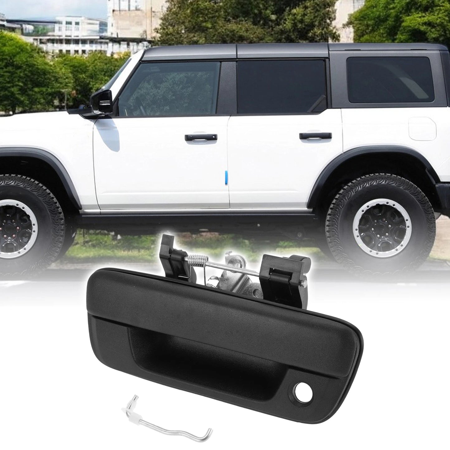 Tailgate Handle Bezel for Chevrolet Colorado, GMC (with Key Hole)