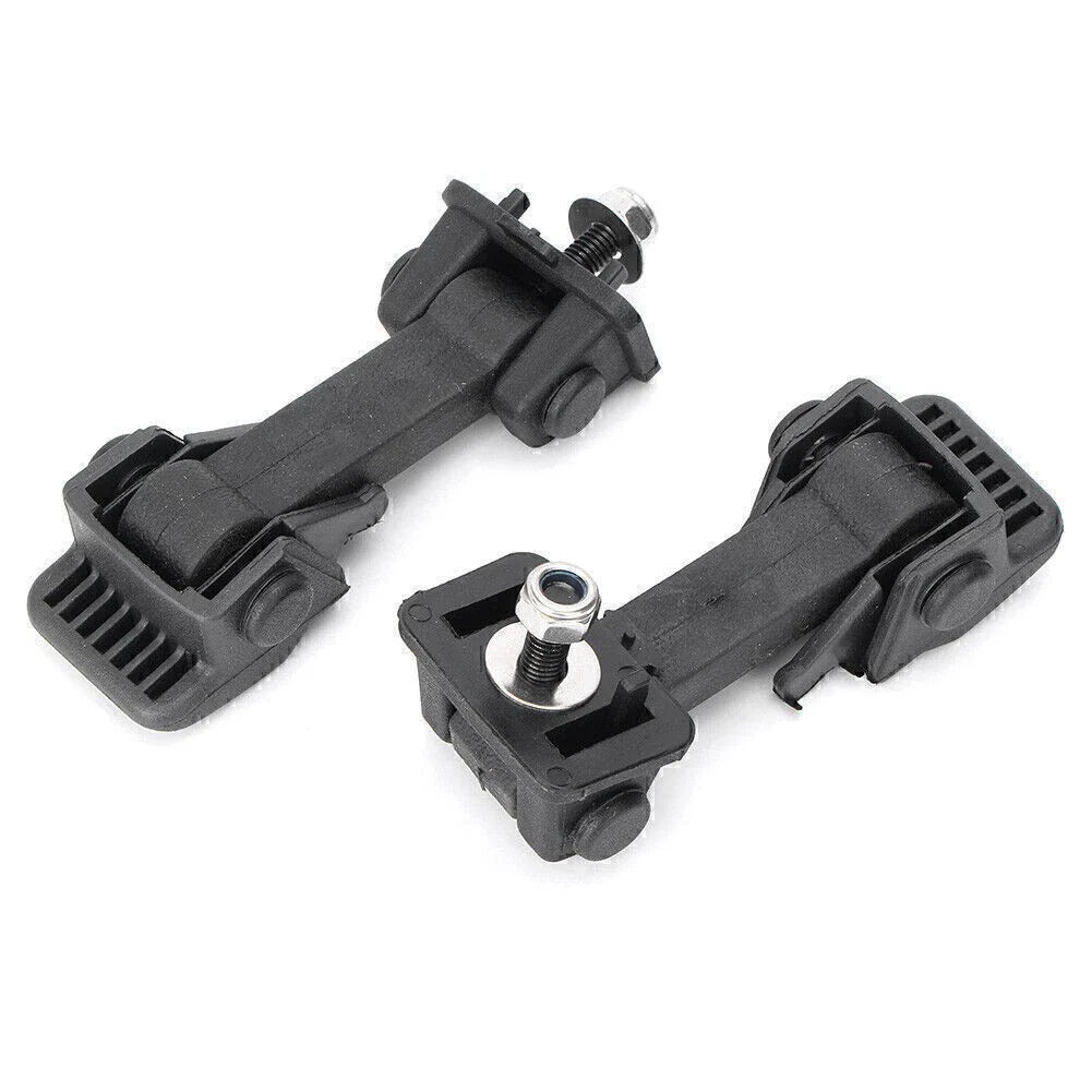 Hood Latch Lock Catch Mount Kit for Jeep Wrangler JK (2007-2017)  Black