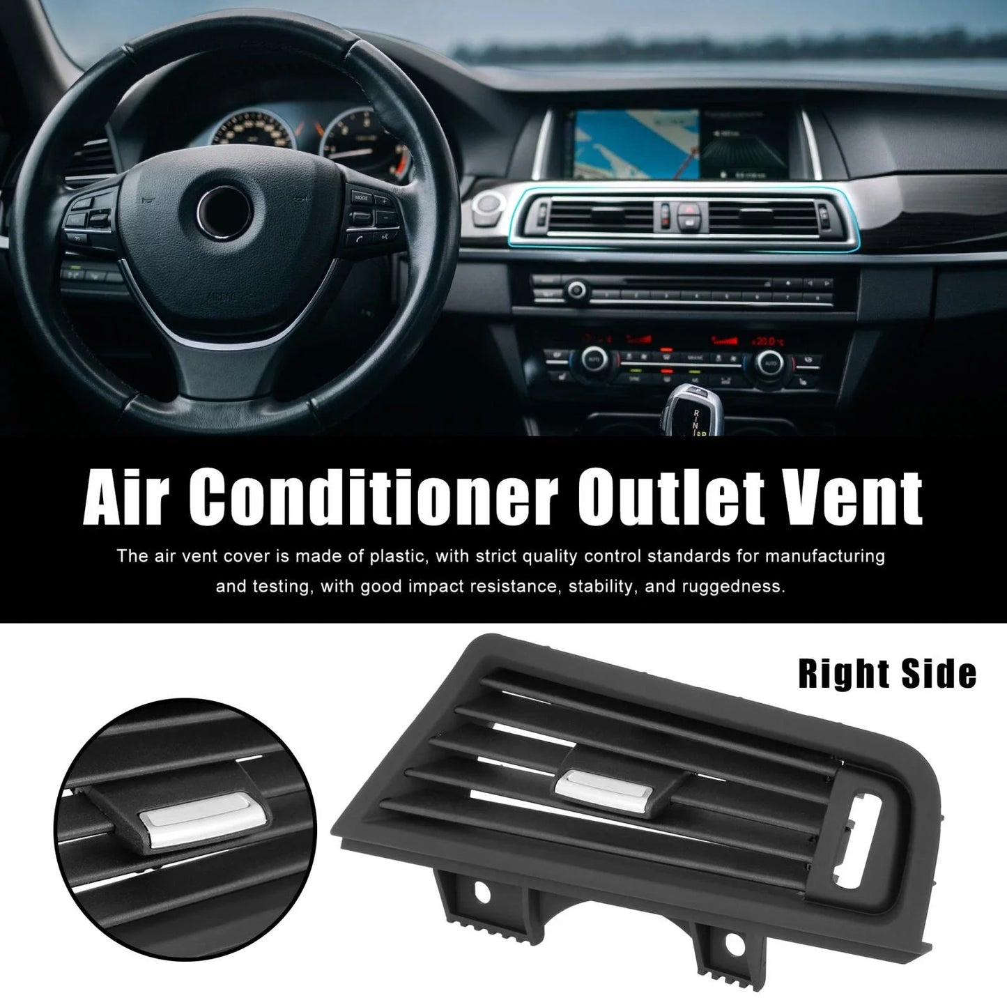 Air Conditioner Outlet Vent Grill for BMW 5 Series F10 (2010-2017)