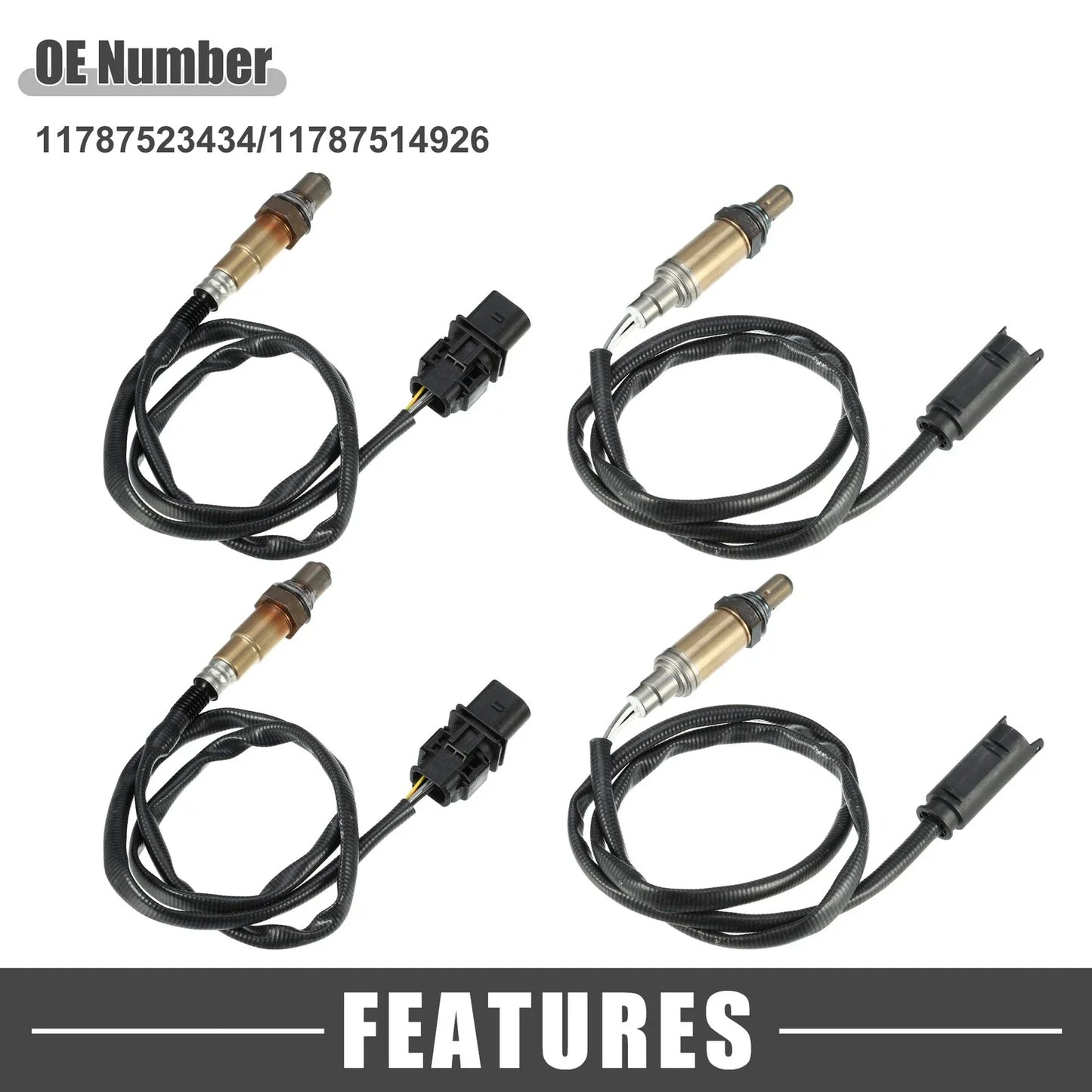 4 x O2 Oxygen Sensor Upstream/Downstream for BMW 325i (2003 - 2005) 2.5L