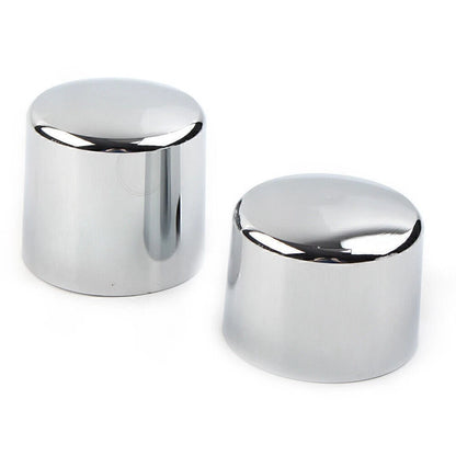CNC Chrome Rear Axle Nut Cover Cap for Harley Softail Deuce FXSTD (2000–2007)