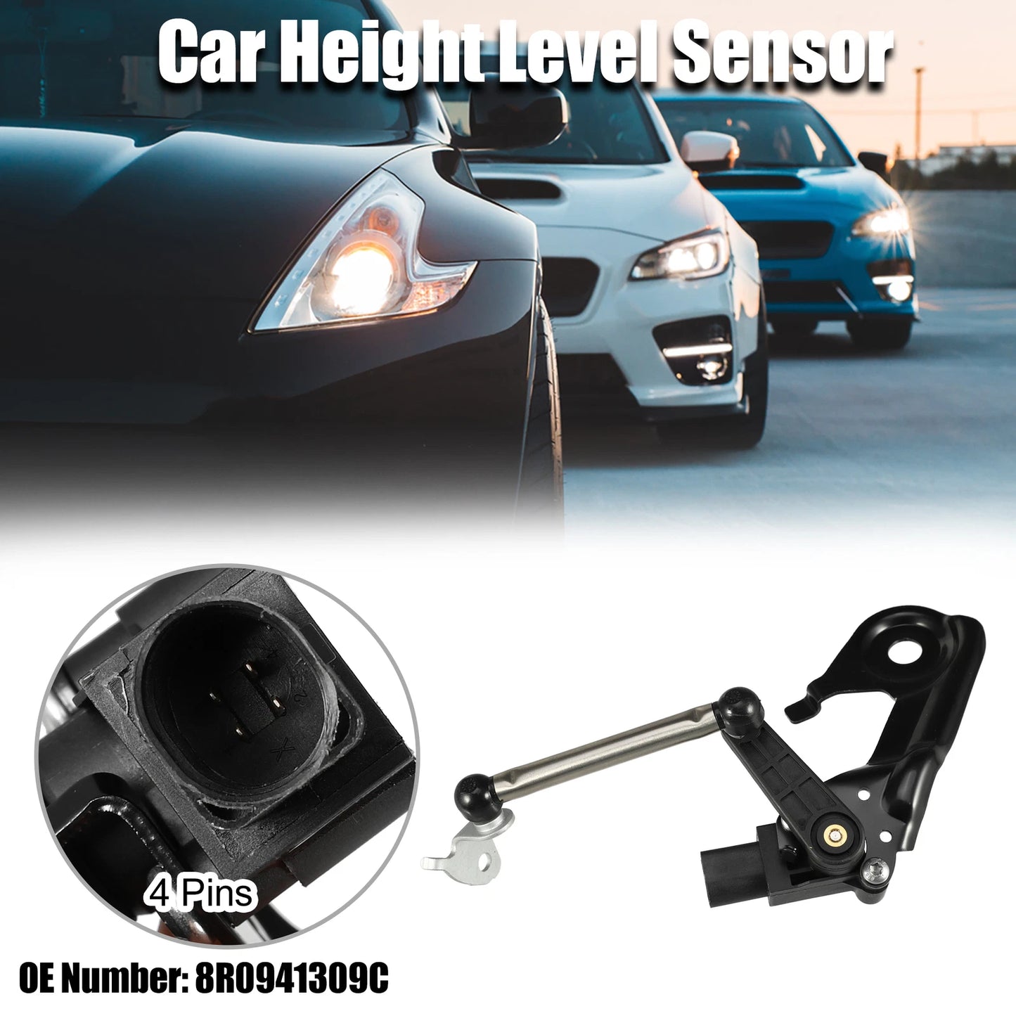 Rear Left Headlight Level Sensor 8R0941309C for Audi A6 (2012–2018)