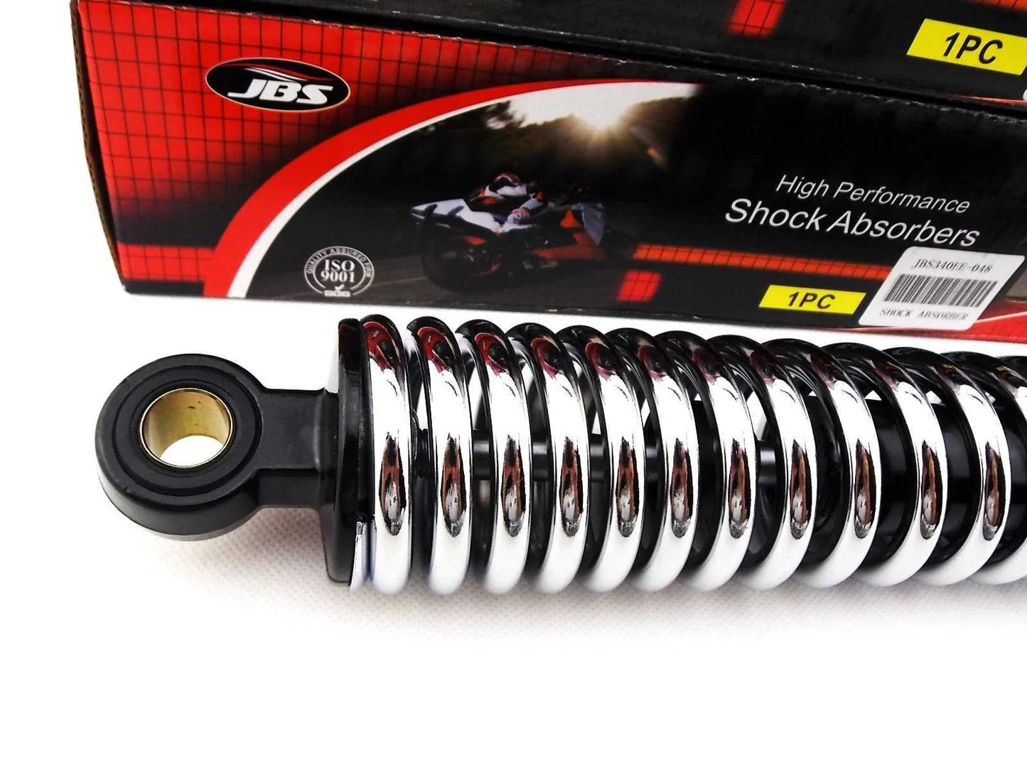 340mm JBS Black/Chrome Rear Shock Absorbers for Suzuki RL250