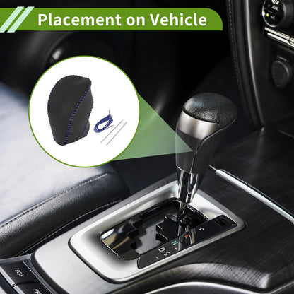 Gear Shift Knob Cover for Toyota Highlander (2008–2013) Black Blue