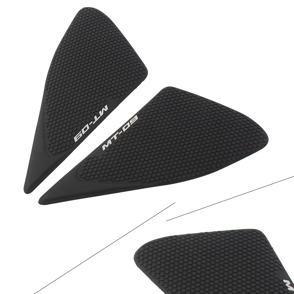 Black Tank Traction Pads Side Grips for Yamaha FZ-8 (2010–2014)
