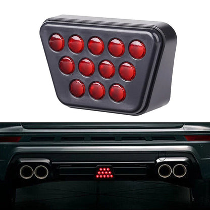 F1 Style Red 3rd Third Rear Tail Brake Stop Light for Cars Trucks SUVs