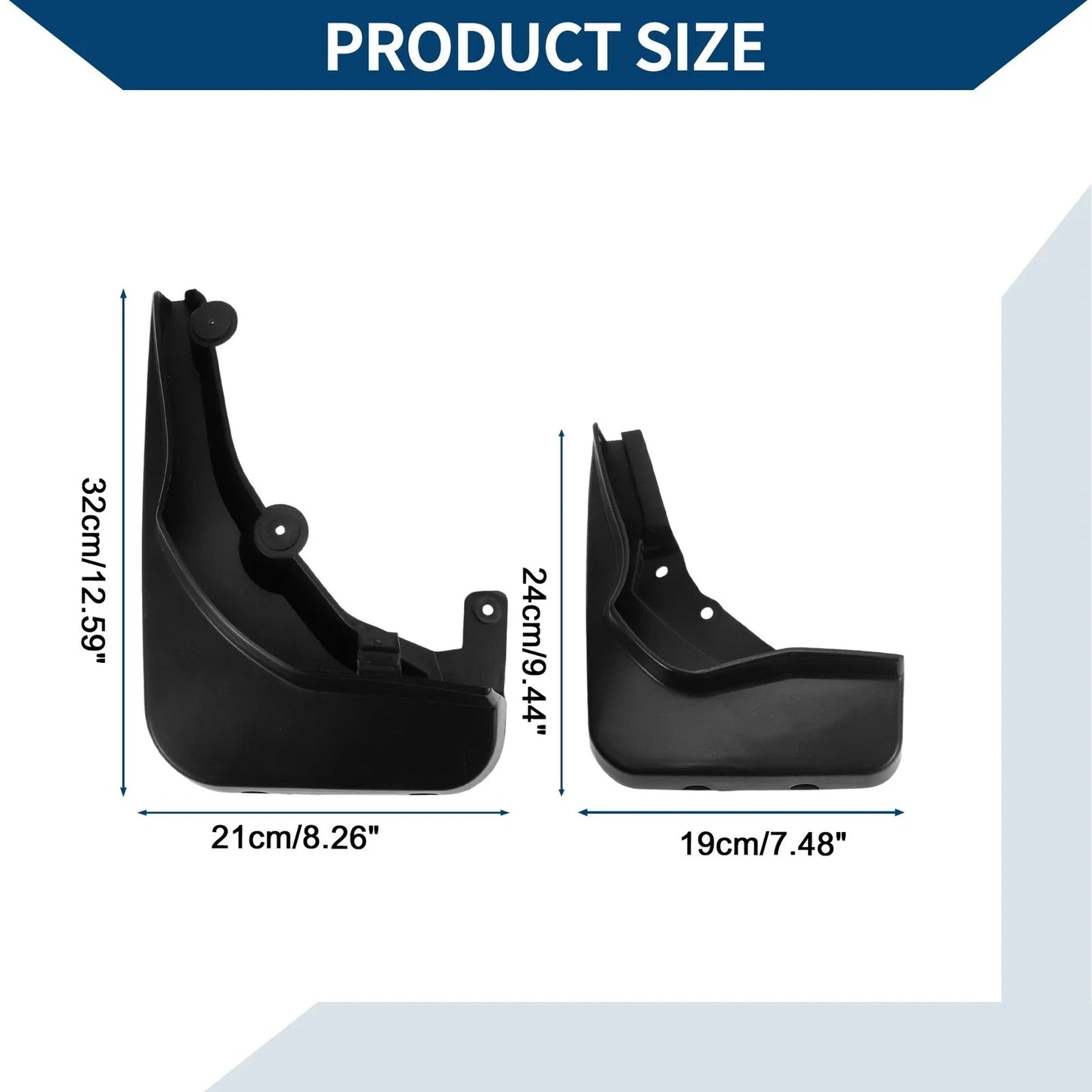 Mud Flaps Splash Guards for Mercedes-Benz E Class 2014-2015 (2 x)