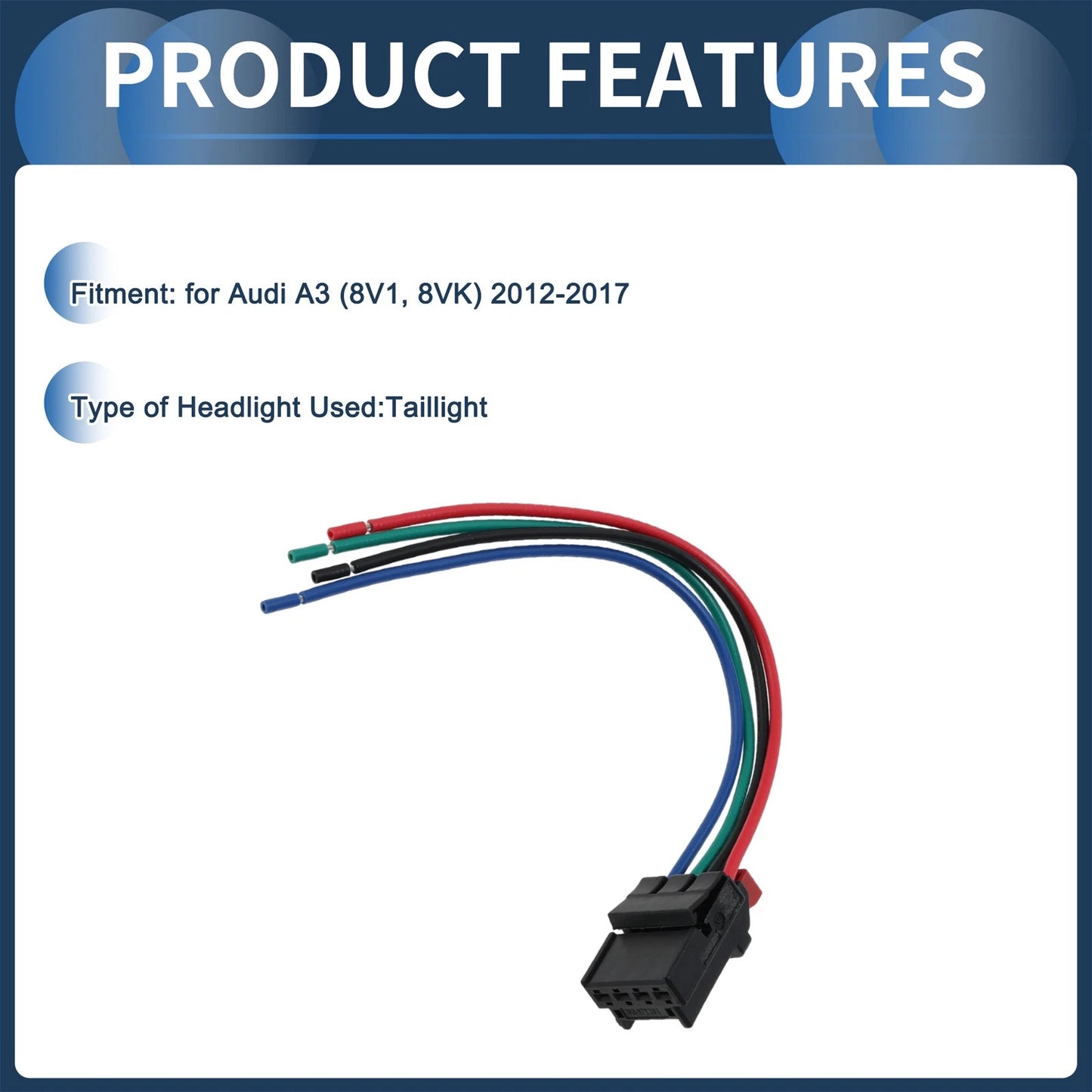 Headlight Wiring Harness Assembly for Audi A3 (2012–2017) 5K0972705