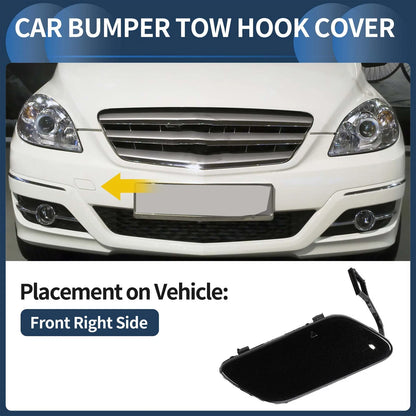 Front Bumper Tow Hook Cap for Mercedes-Benz B-Class (2005–2012) No.A1698851522 Cosmos Black