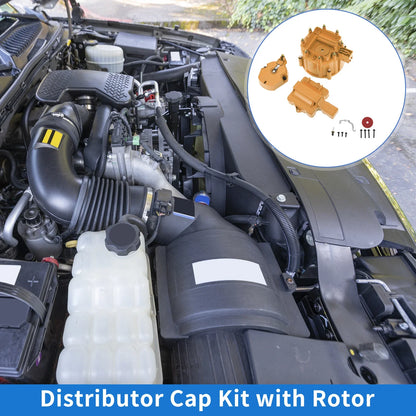 Distributor Cap Kit for Chevy GM SBC BBC 305 327 350 396 454 Orange