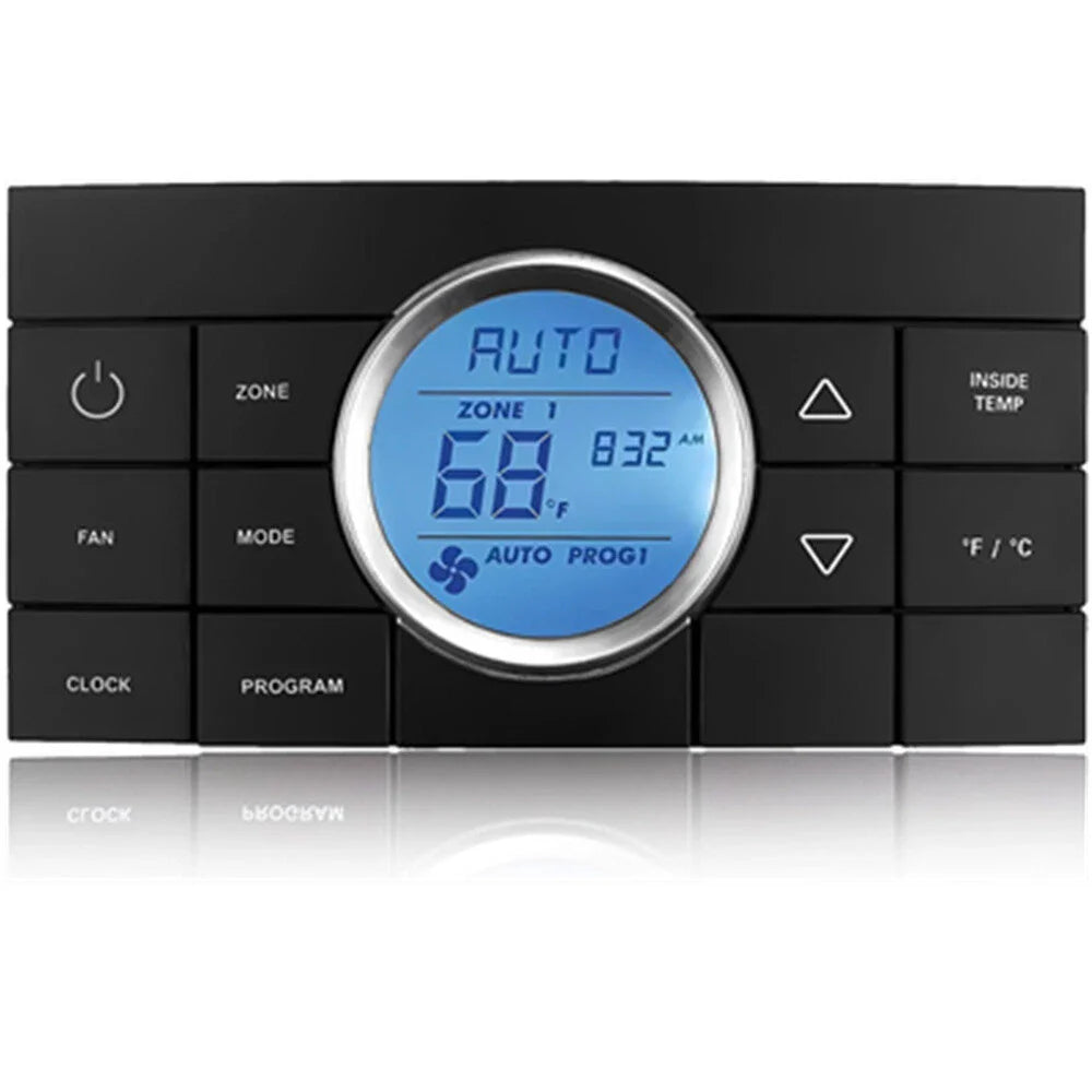 Multi-Zone RV Thermostat Control Center  10-Button 12V