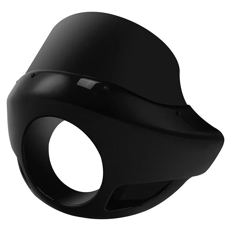 Black Short Sport Fairing Windshield for Harley Dyna (35-49mm)