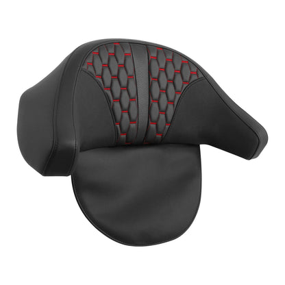 Driver Passenger Seat Backrest for Harley Touring Street Road Glide (2009-2013)