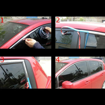 100" Chrome Door Bumper Edge Guard Protector Strip for Car SUV (All Years)