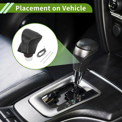 Car Gear Shift Knob Cover for Lexus ES300h 2018-2023 Black Carbon Fiber