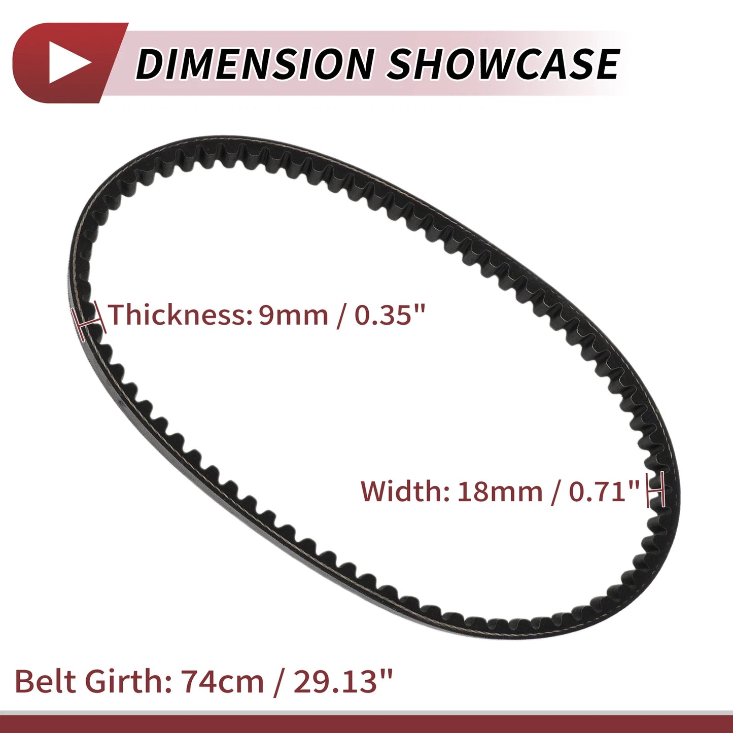 Drive Belt V-Belt for Kymco Dink 50 (2004–2009)