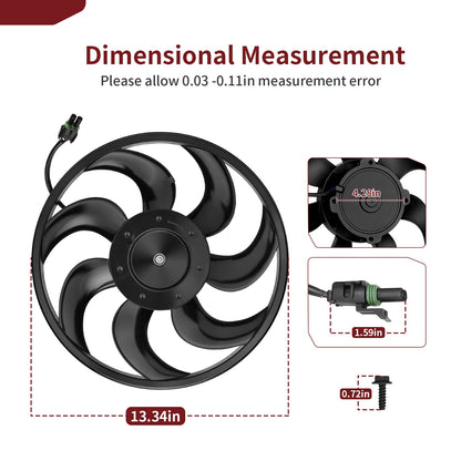 Radiator Cooling Fan for Can Am Maverick X3 Turbo (2018)