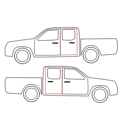 Set of 2 Door Weatherstrip Rubber Seals for Nissan D21 Hardbody Pathfinder (1986–1997)