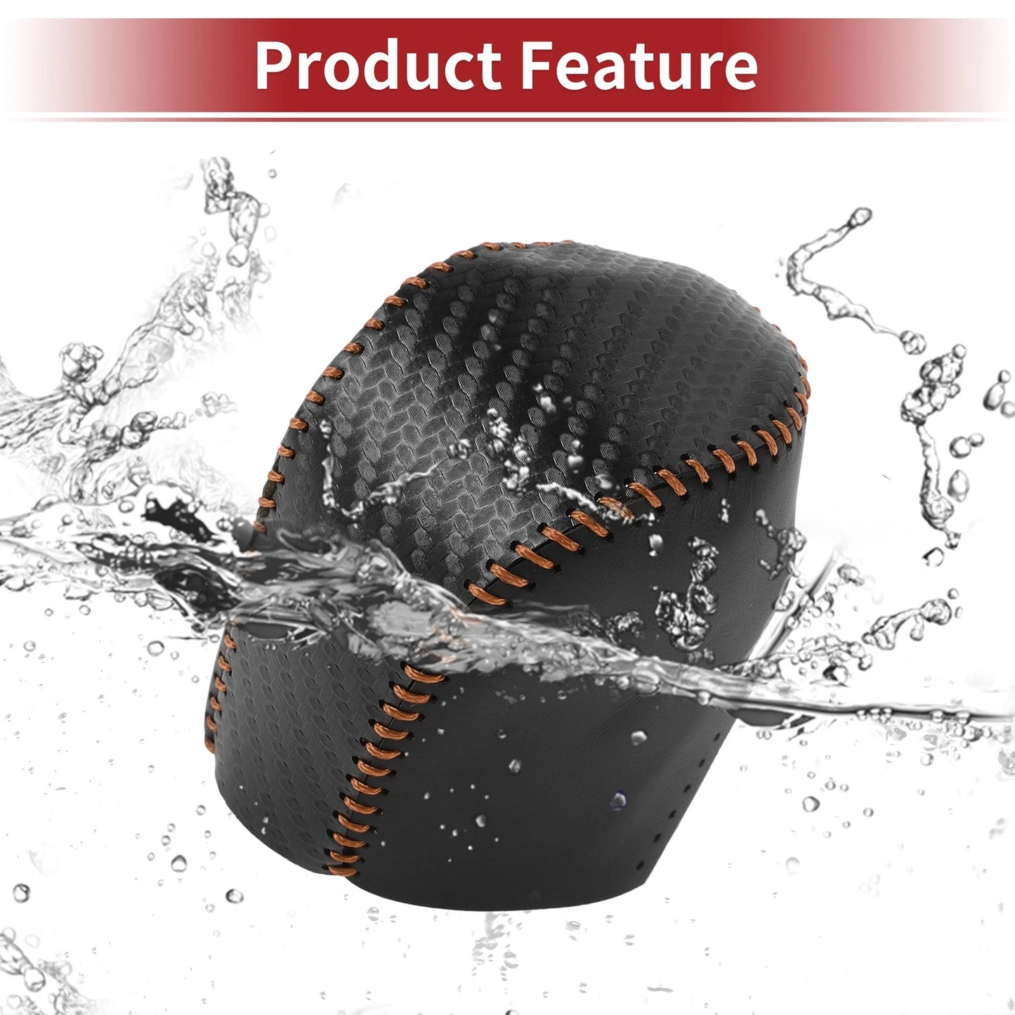 1 Pc Gear Shift Knob Cover for Honda HR-V (2023-2024) Black Carbon Fiber