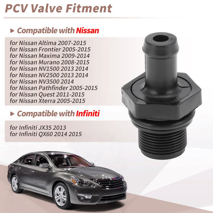 PCV Valve for Nissan Altima Frontier Quest Infiniti JX35 QX60 (No. 118106N202)
