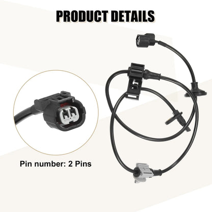 2 x Front Left Right ABS Sensors for Honda Odyssey (2011-2017)
