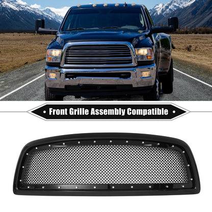 Front Grille Assembly for Dodge Ram 1500 2011-2012 Gloss Black