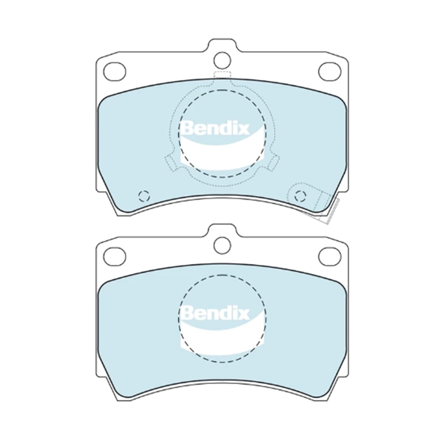 Set of 4 Bendix Front Disc Brake Pads for Ford Capri (1989–1994)